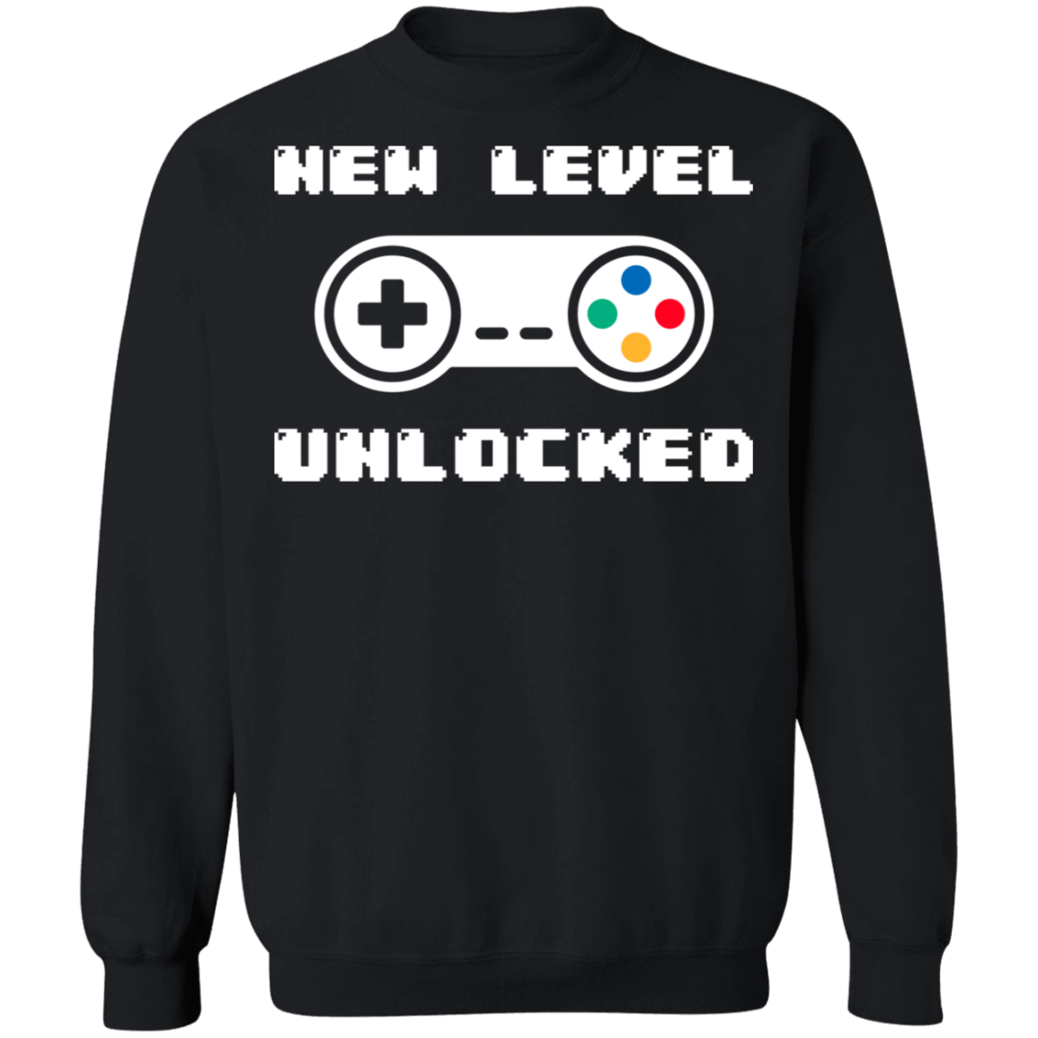 New Level Unlocked Gaming Crewneck Sweatshirt