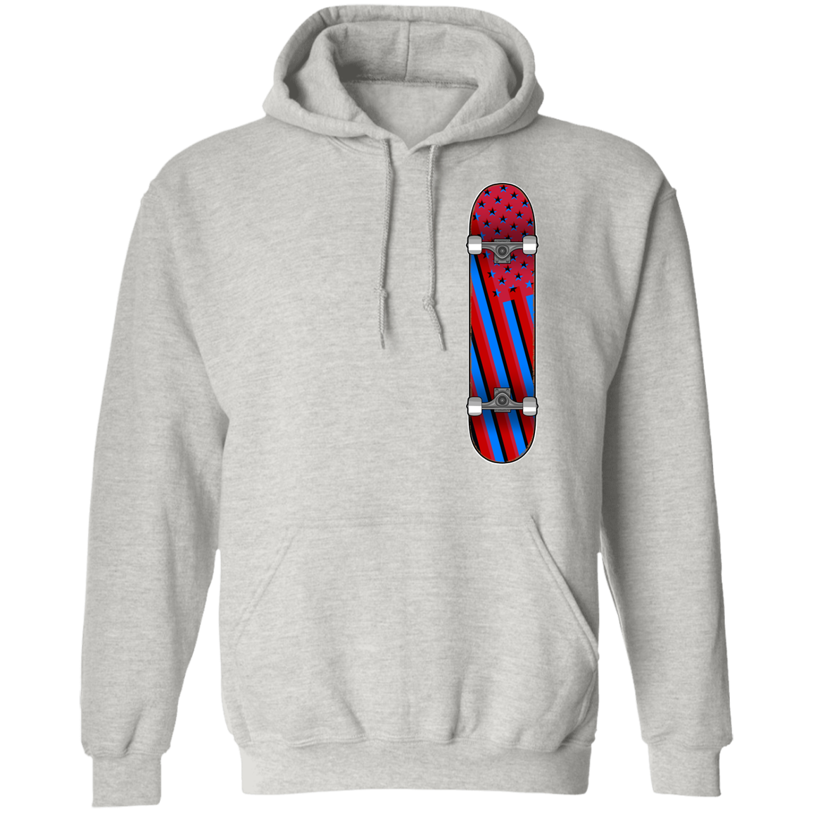 American Flag Skateboard Skateboarding Pullover Hoodie
