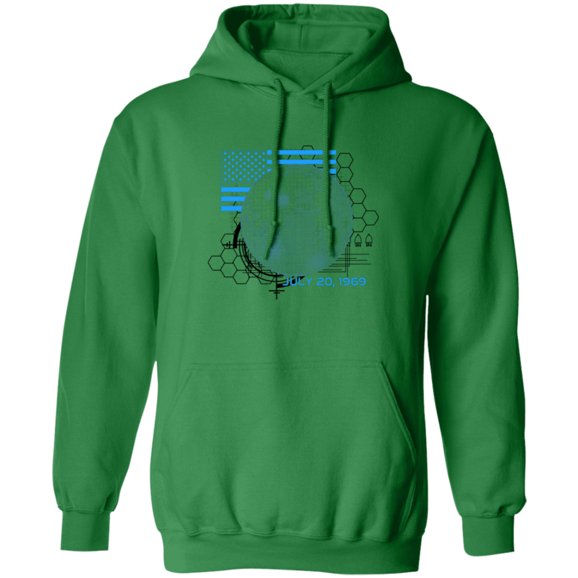 American 1969 Moon Landing Armstrong Pullover Hoodie