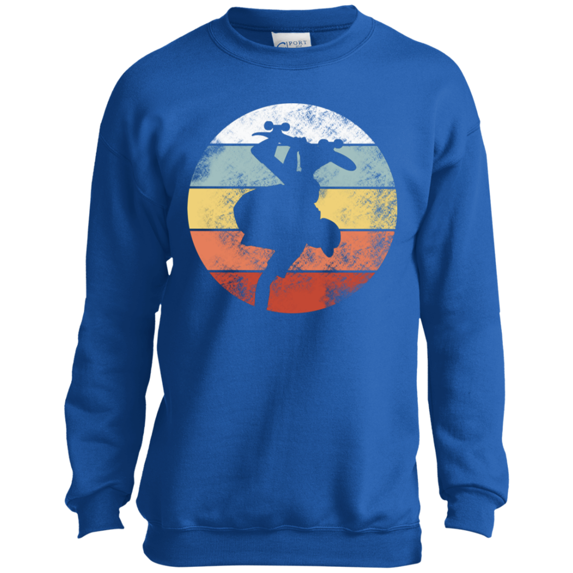 Skateboarding Trick Skateboarder Youth Crewneck Sweatshirt