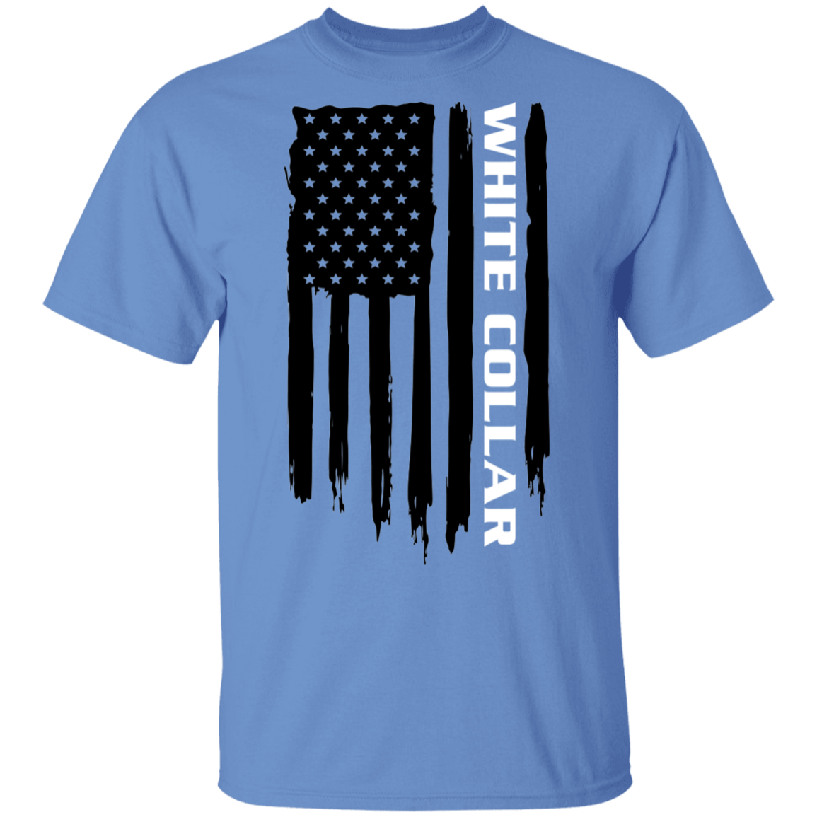 White Collar Worker American Flag T-Shirt