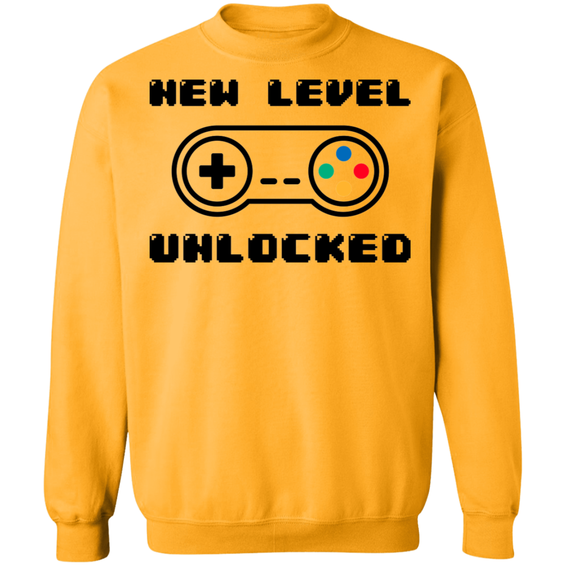 New Level Unlocked Gaming Crewneck Sweatshirt