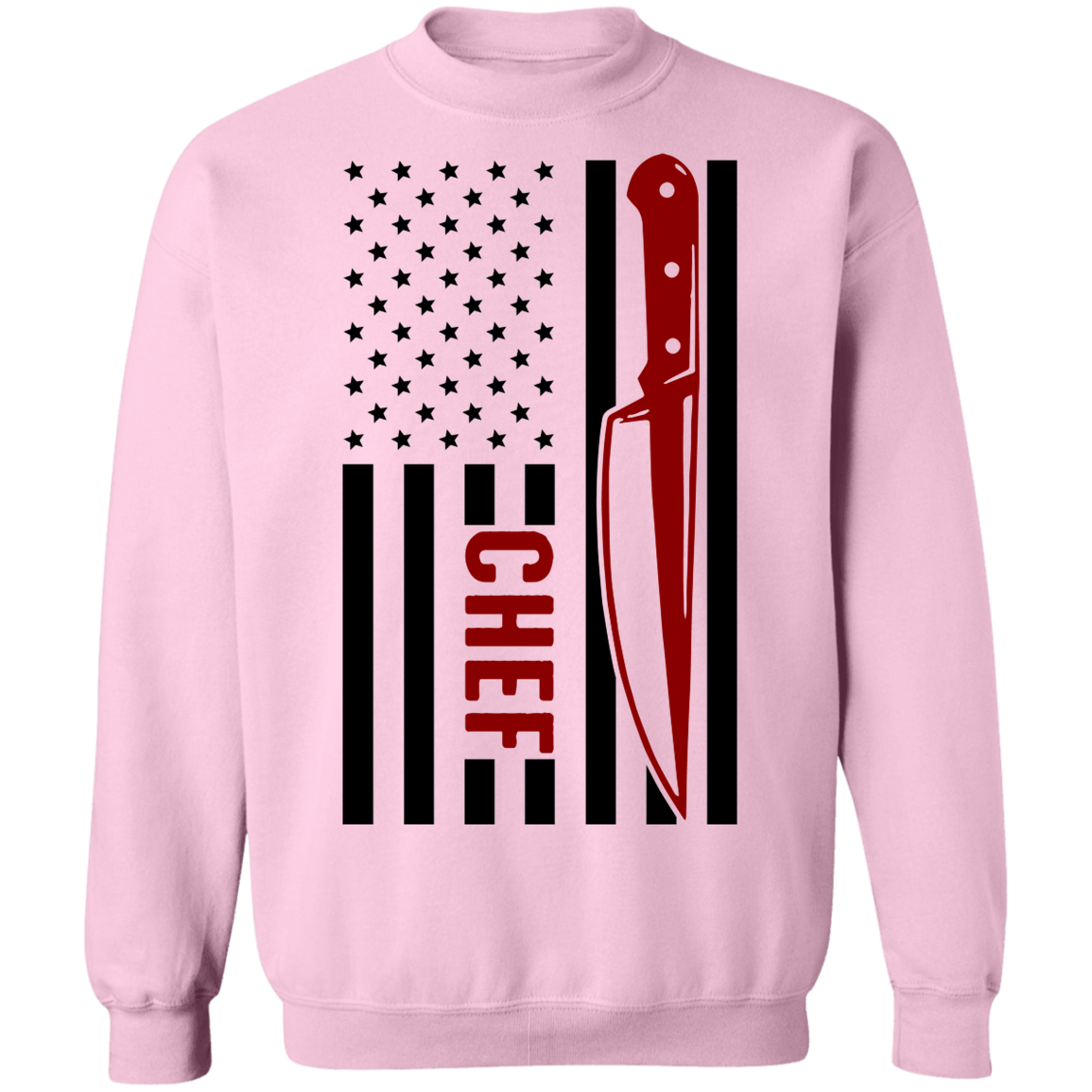 Chef American Flag Cooking Crewneck Sweatshirt