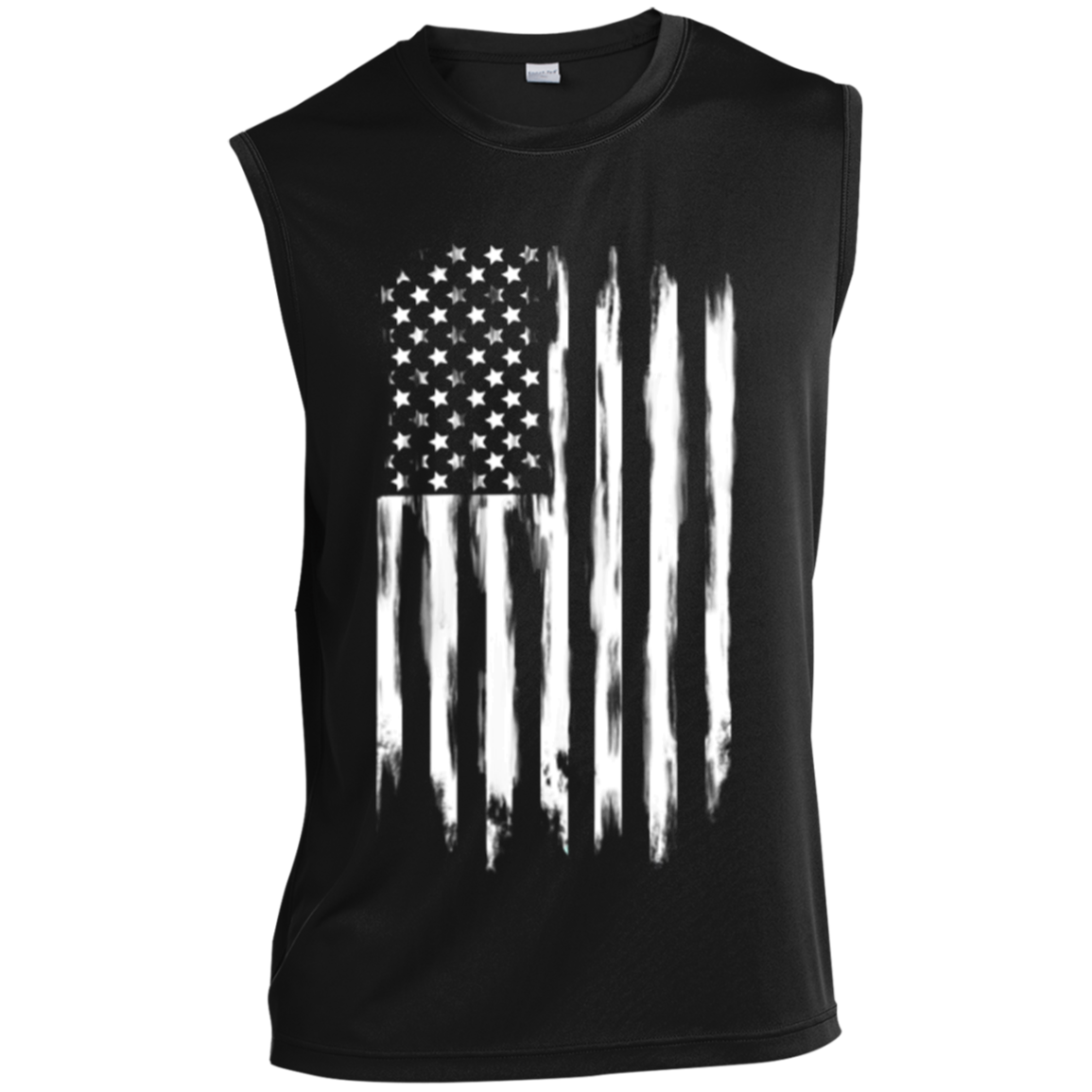 American Flag Sleeveless Performance T-Shirt