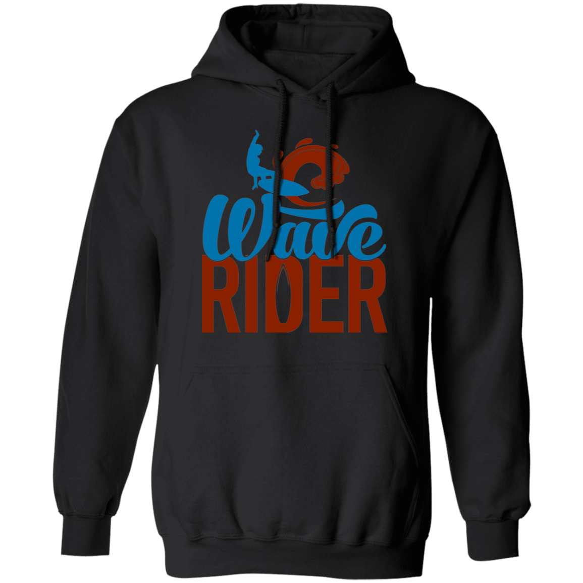 Wave Rider Surfer Surfing Beach Pullover Hoodie