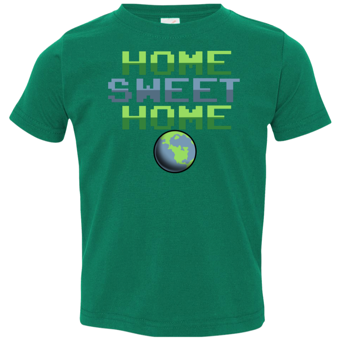 Toddler Space Planet Earth Home Sweet Jersey T-Shirt