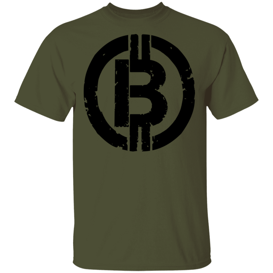 Military Black Bitcoin Hodl Cryptocurrency BTC T-Shirt