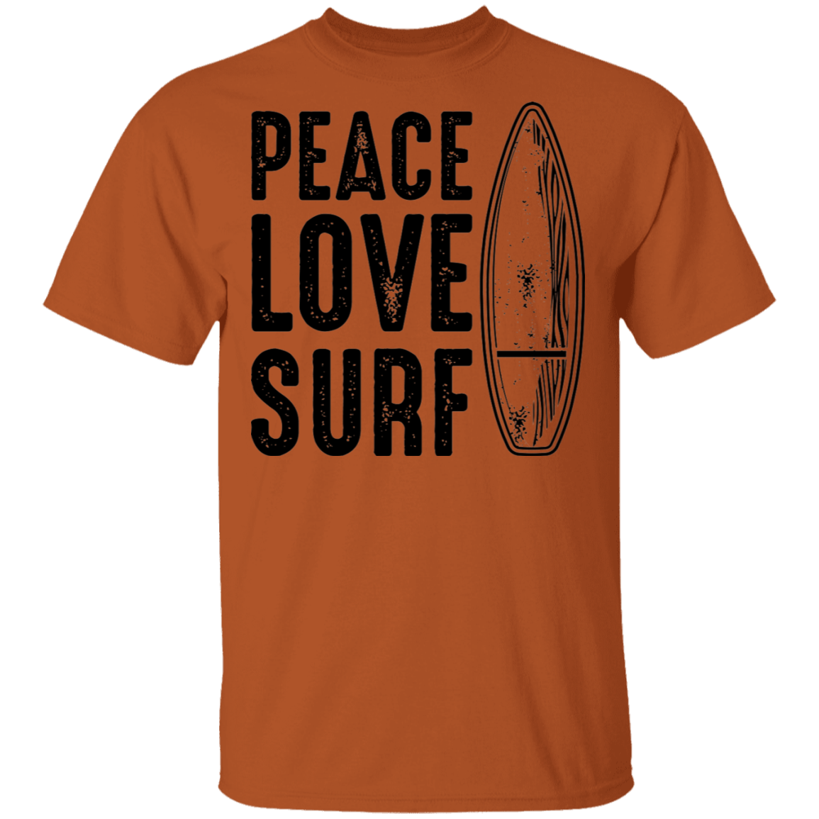 Peace Love Surf Ocean Beach T-Shirt