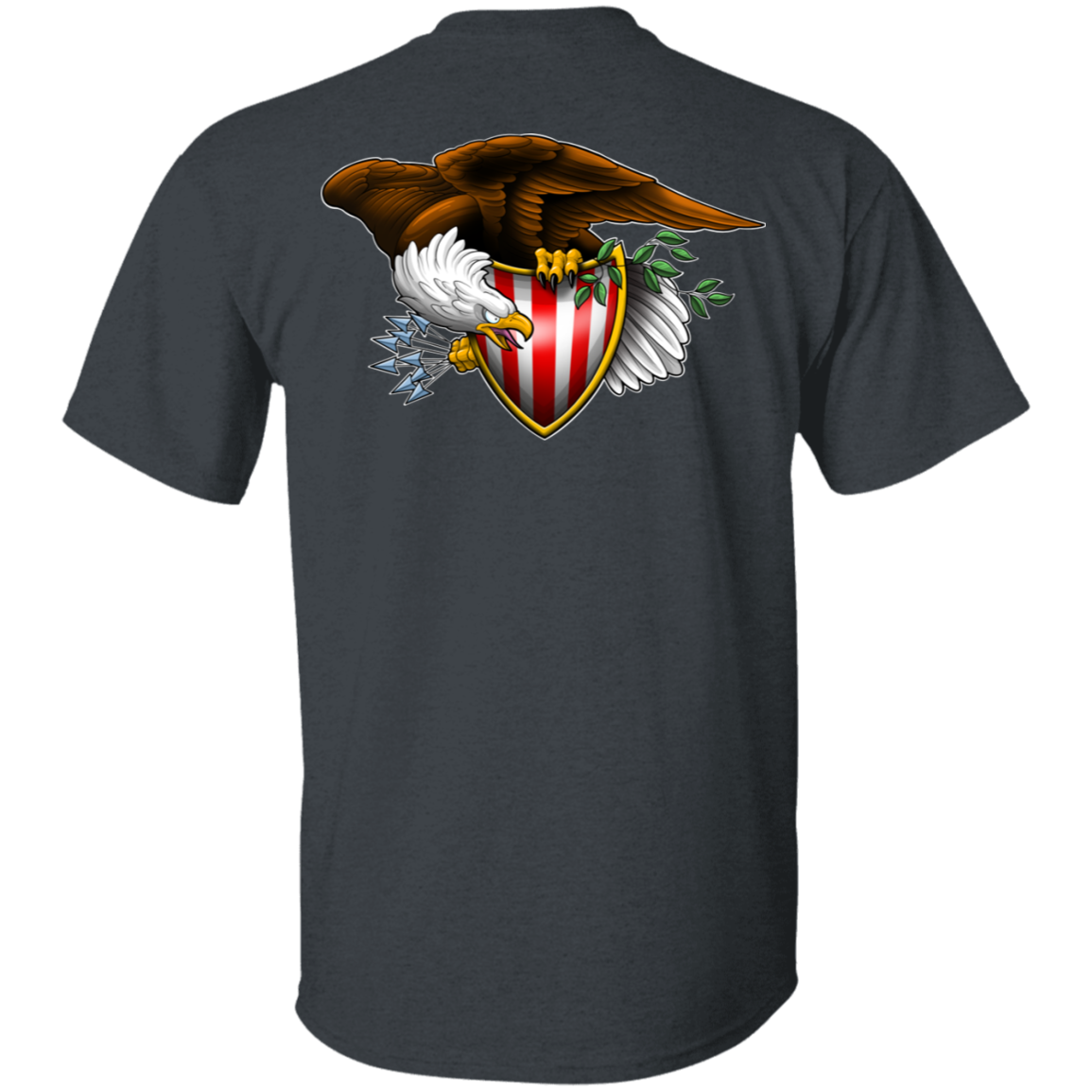 Patriot American Bald Eagle Double Sided T-Shirt