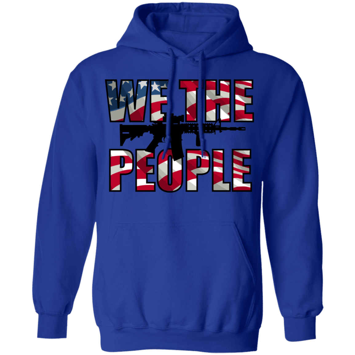 We The People American Flag Pullover Hoodie