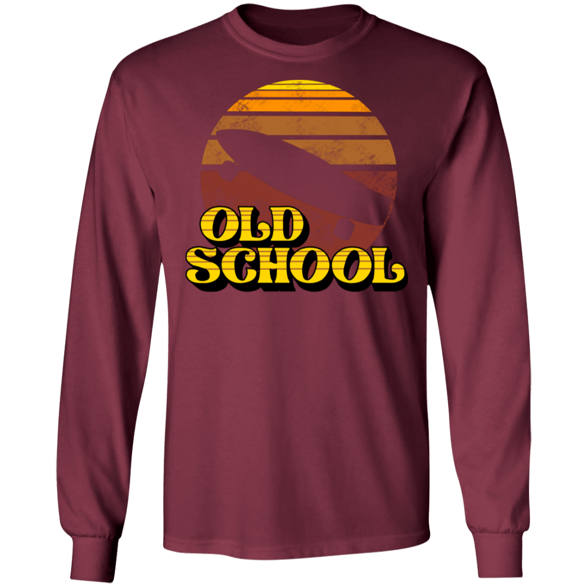 Old School Skateboarding Long Sleeve T-Shirt