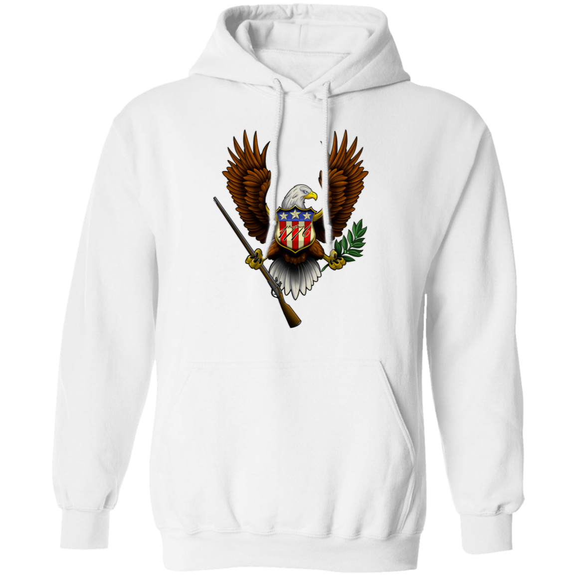 1776 American Bald Eagle Pullover Hoodie