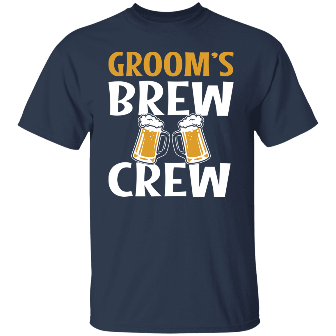 Bachelor Party Groom's Brew Crew Funny T-Shirt