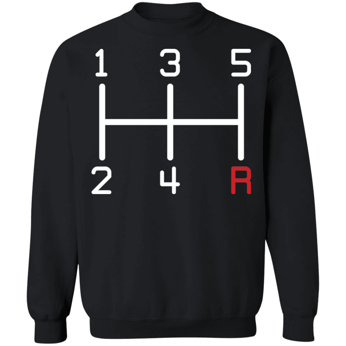 5-Speed Manual Stick Shift Crewneck Sweatshirt
