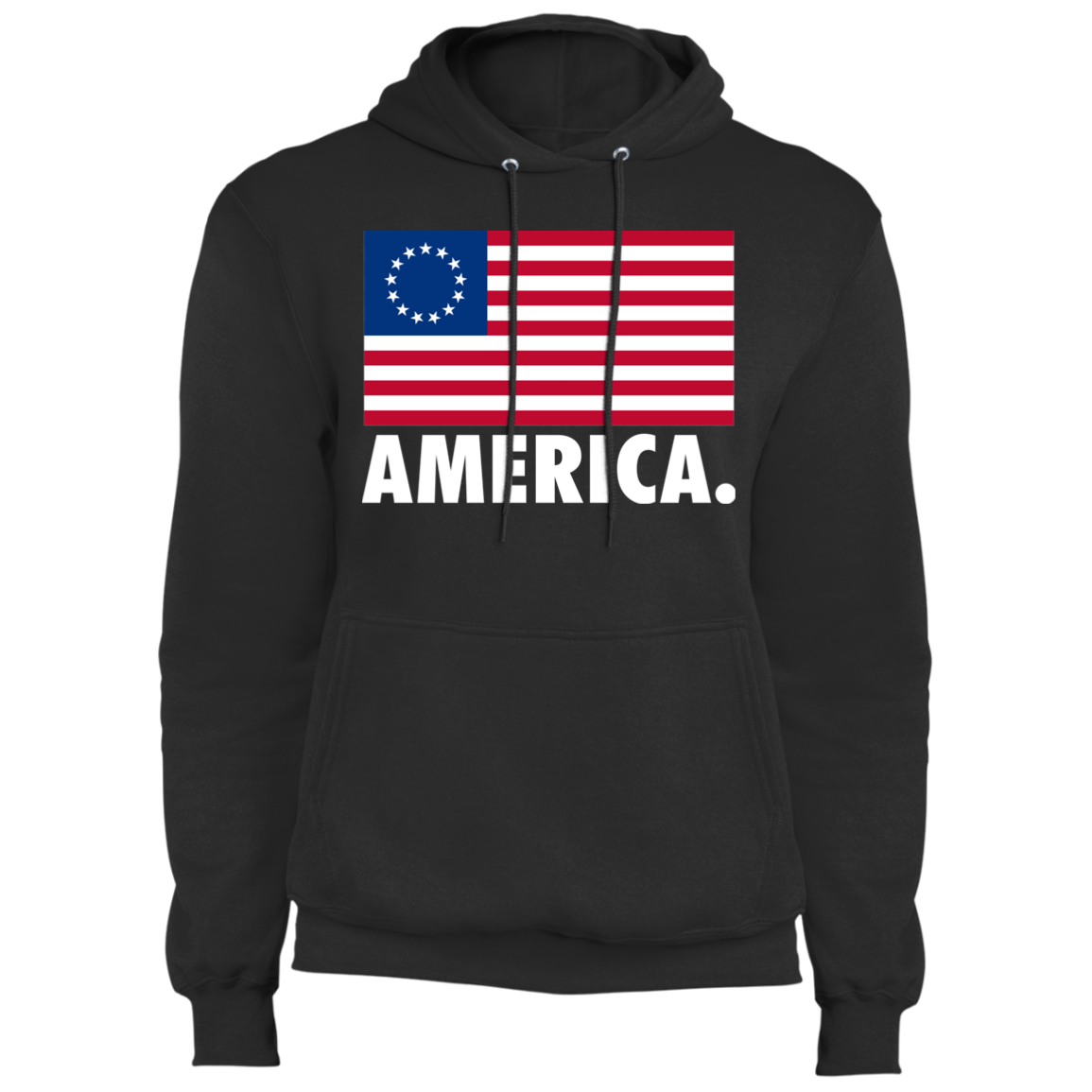 Betsy Ross Flag America Patriot Pullover Hoodie