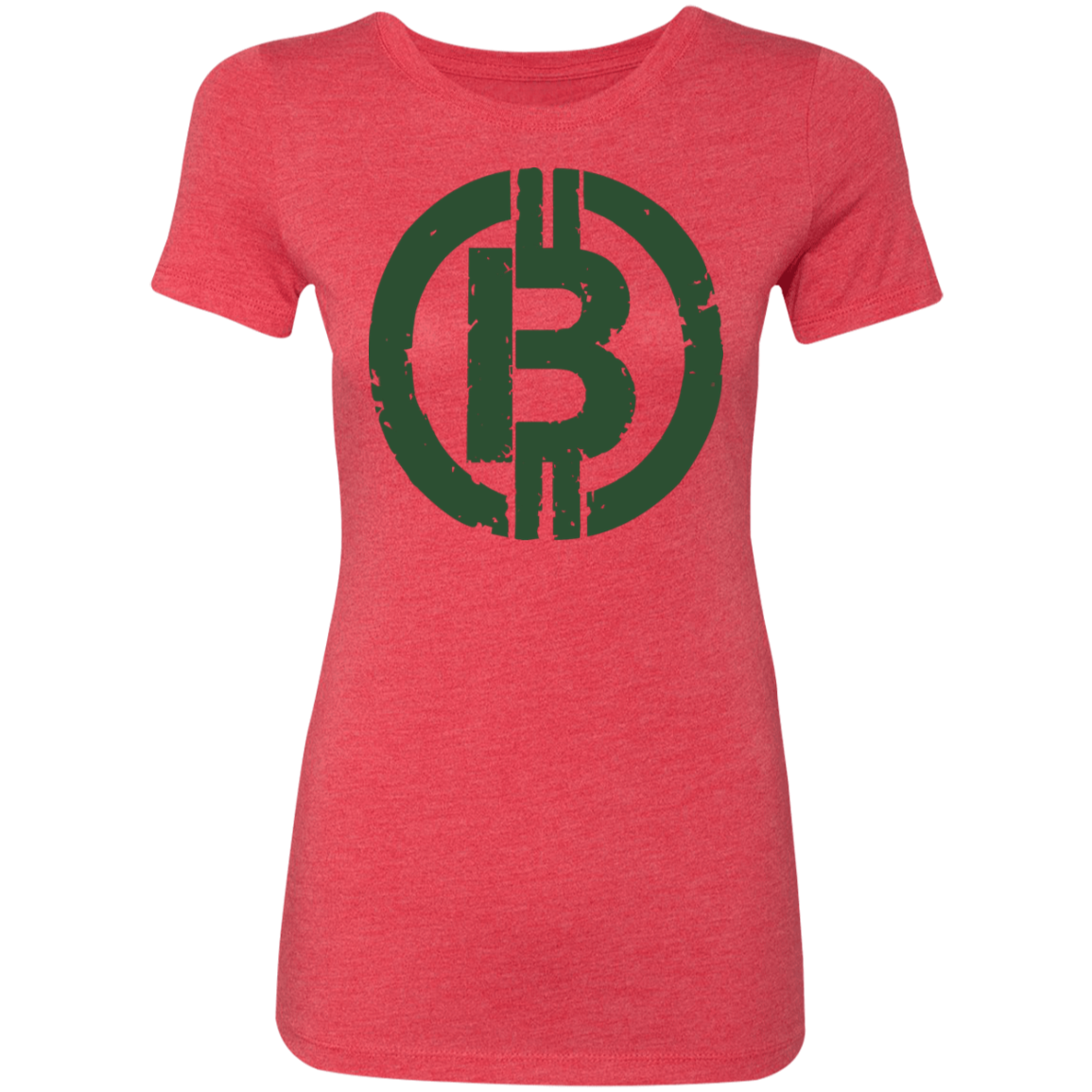 Military Green Bitcoin Hodl Cryptocurrency BTC Women's T-Shirt