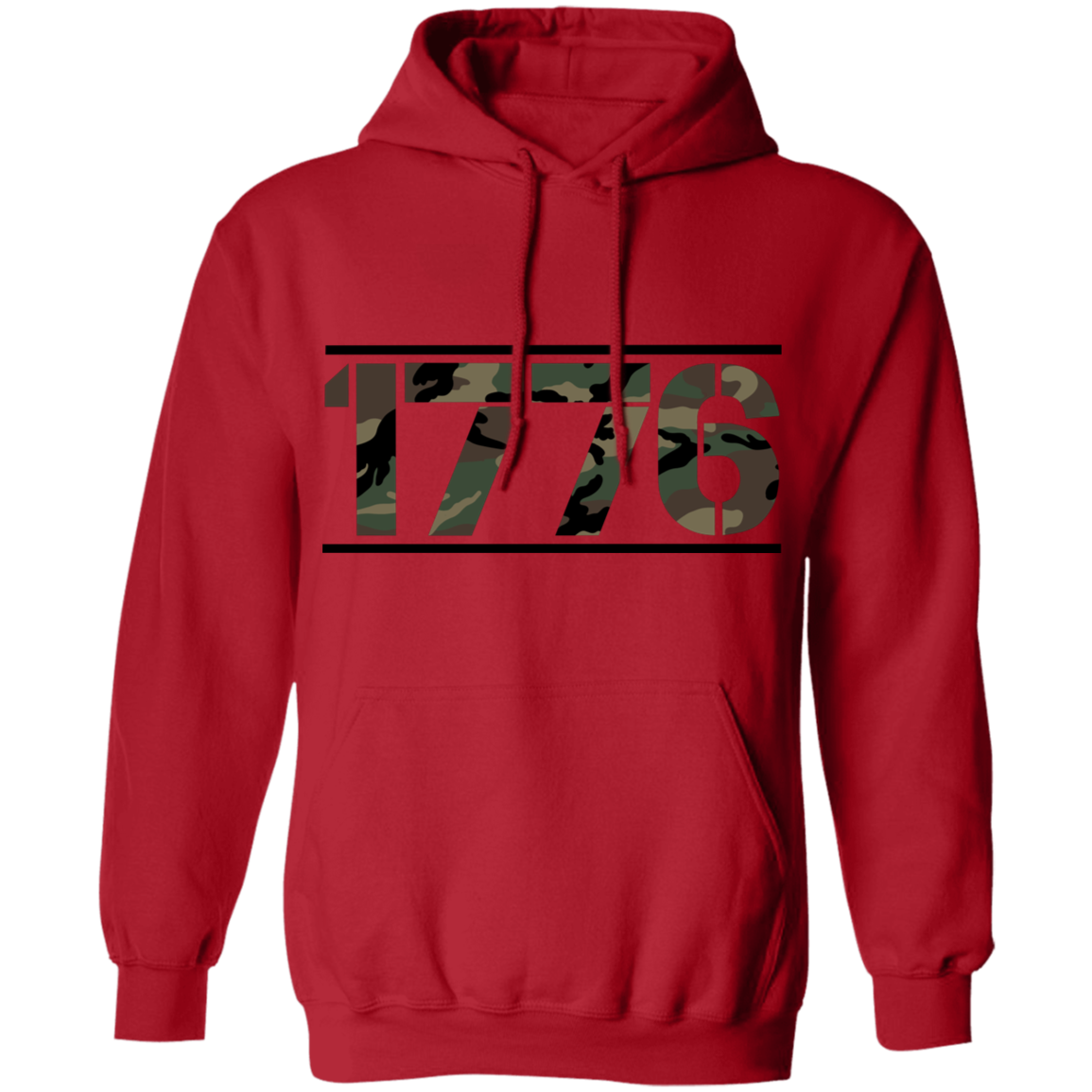 1776 American Camouflage Pullover Hoodie