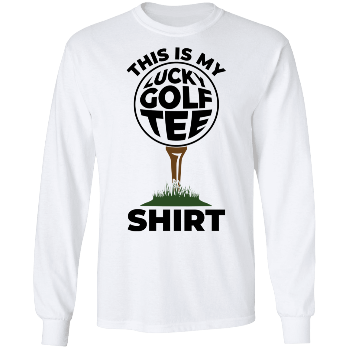 This Is My Lucky Golf Tee Shirt Funny Long Sleeve T-Shirt