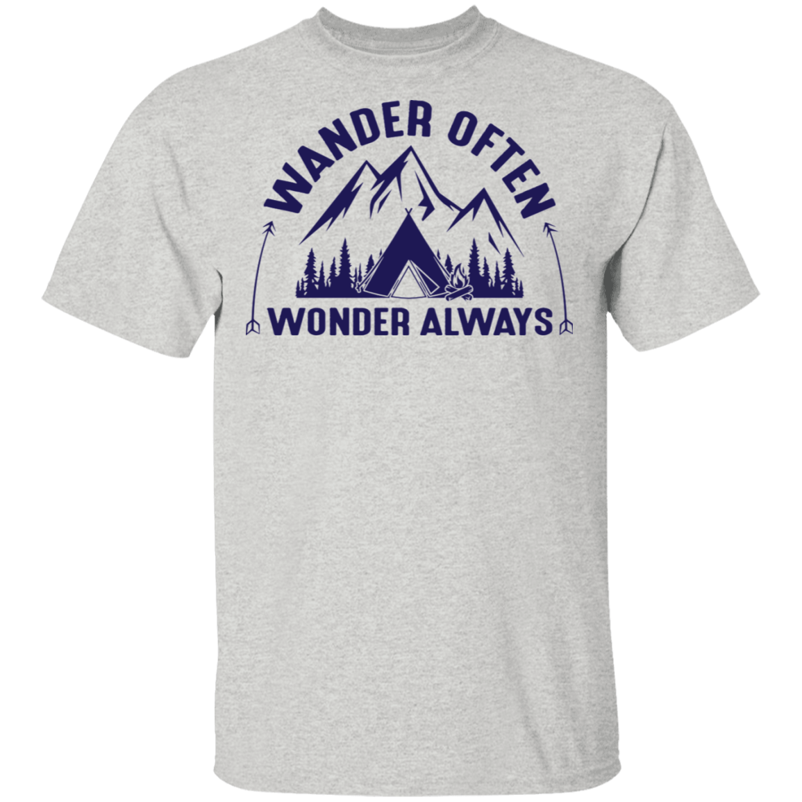 Wander Often Wonder Always Camping Outdoor T-Shirt