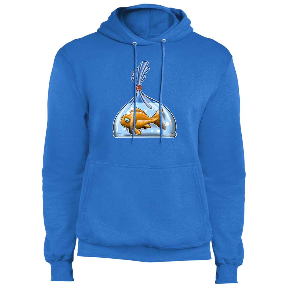 Sad Goldfish in a Bag Pullover Hoodie