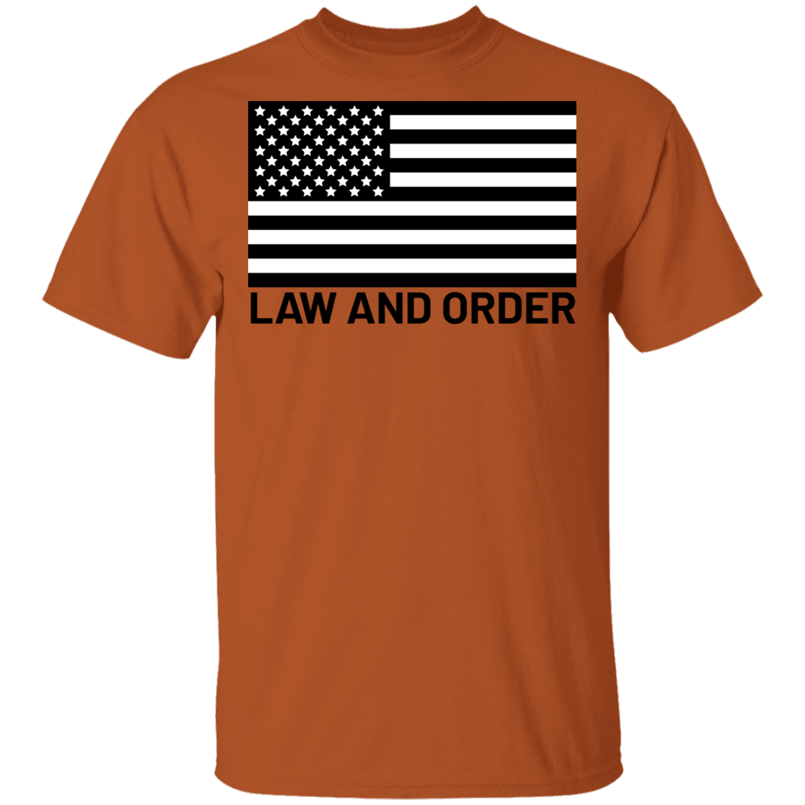 Law and Order American Flag Patriot T-Shirt