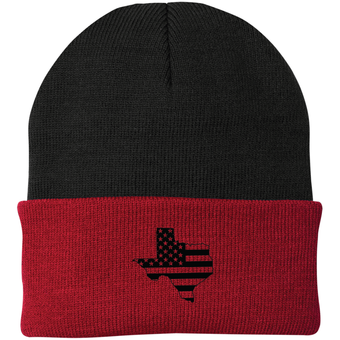 Texas TX State American Flag Beanie Cap