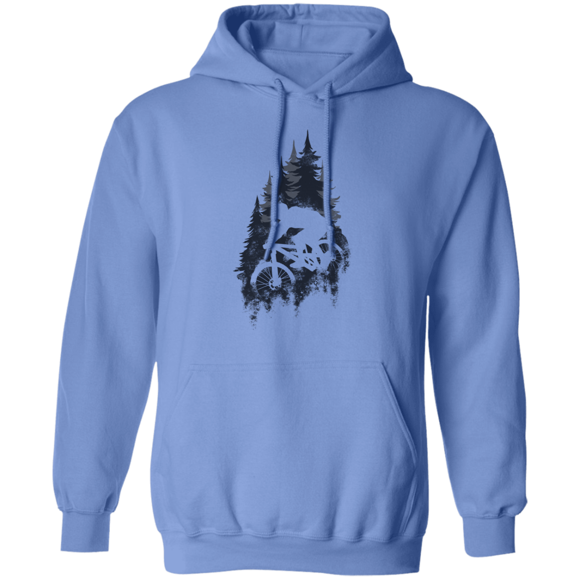 Mountain Biker Outdoors Pullover Hoodie
