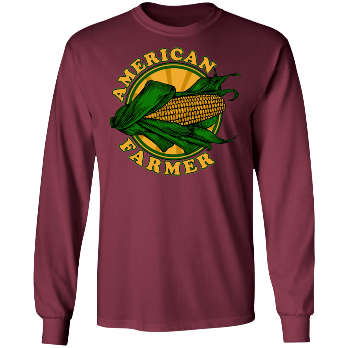 American Farmer Corn Husk Long Sleeve T-Shirt