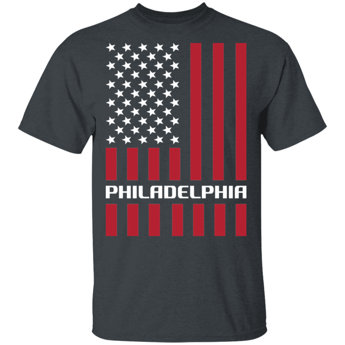 Philadelphia American Flag USA T-Shirt