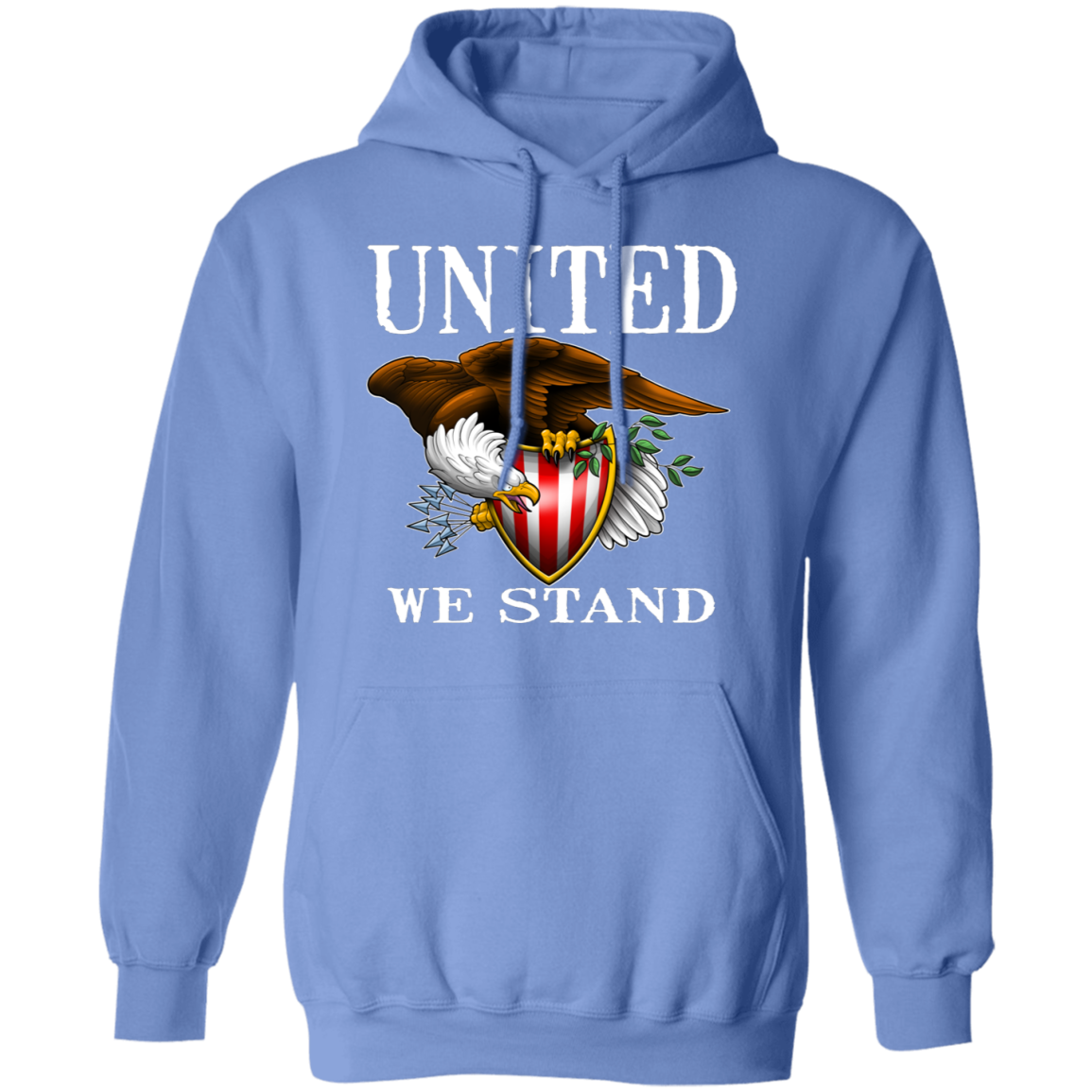 United We Stand Bald Eagle Pullover Hoodie