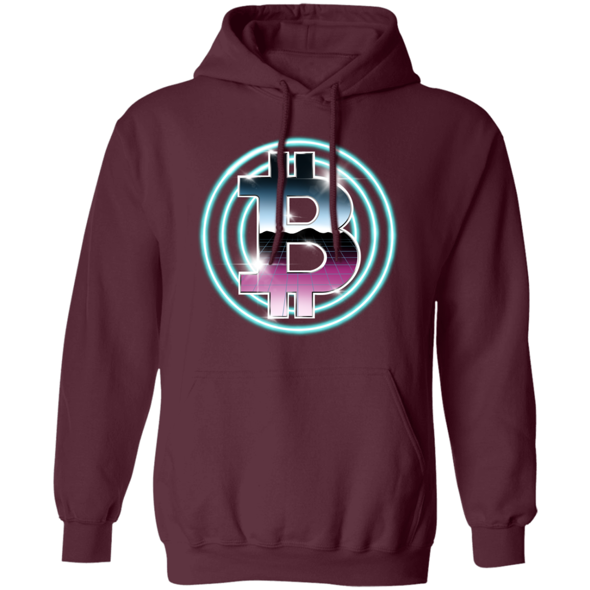 80's Retro Bitcoin Hodl Cryptocurrency BTC Pullover Hoodie