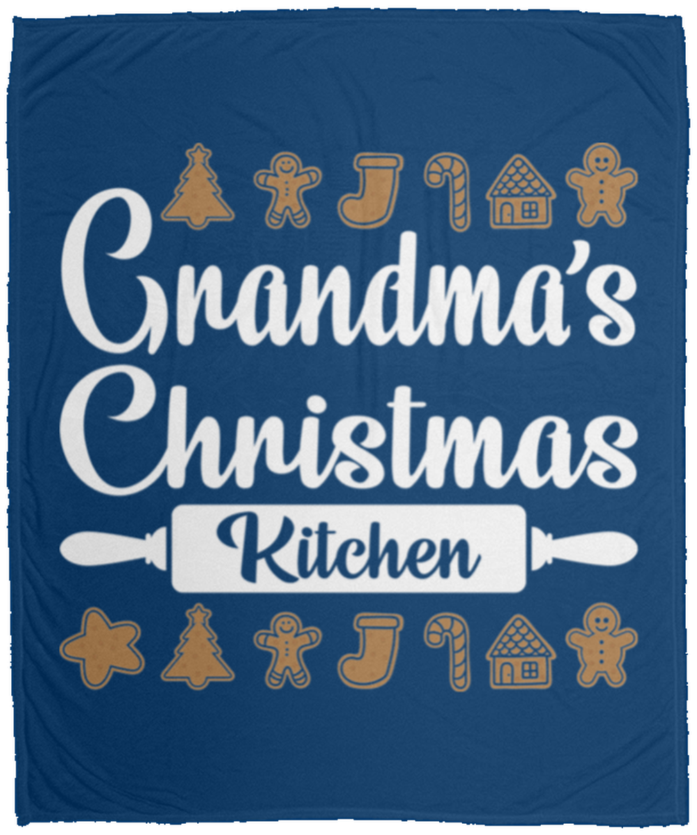 Grandma's Christmas Kitchen Cookies Fleece Blanket - 50x60