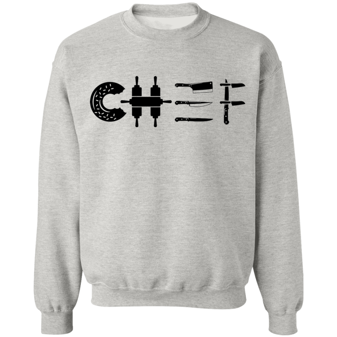 Chef Cooking Knife Crewneck Sweatshirt