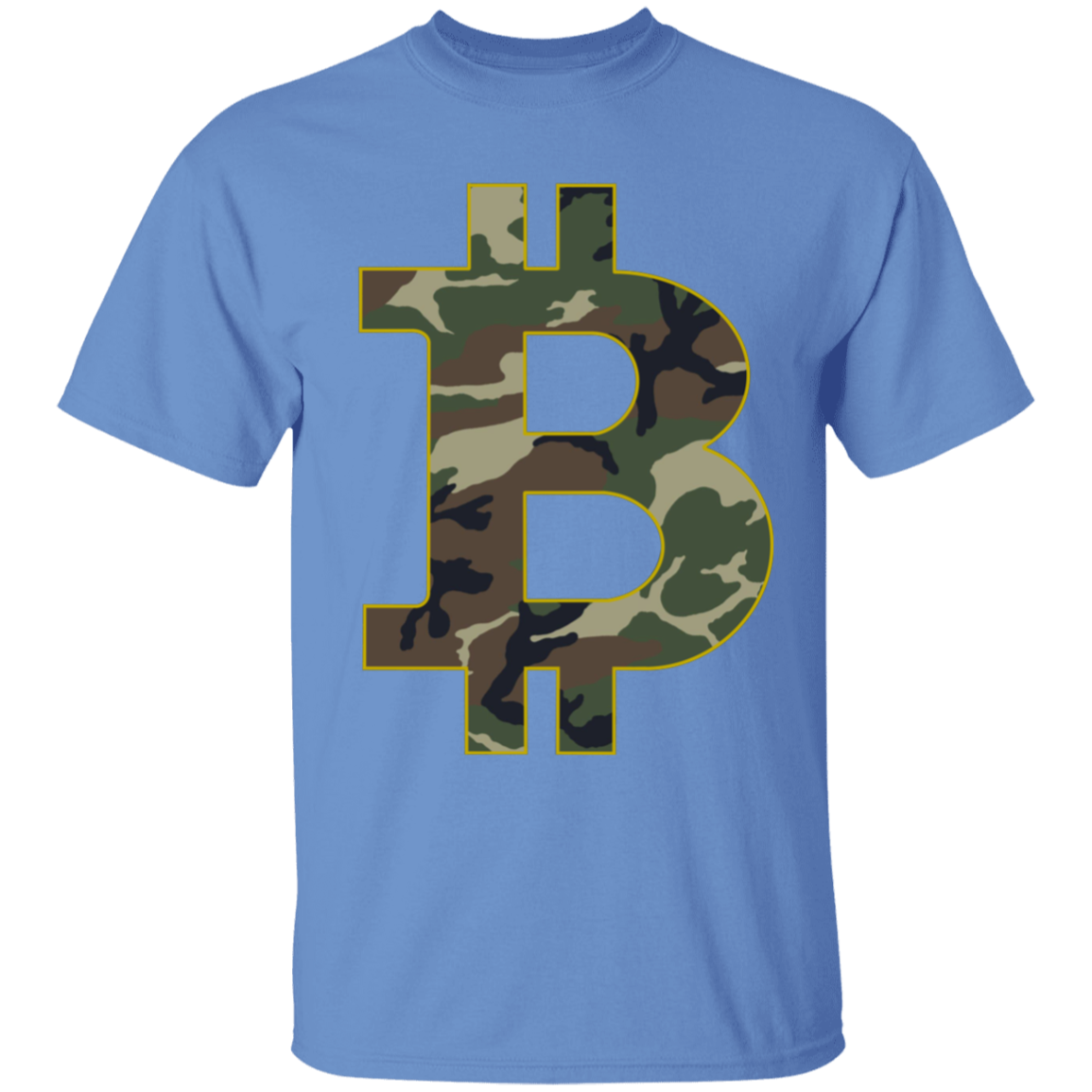 Camo Bitcoin Hodl Cryptocurrency BTC T-Shirt