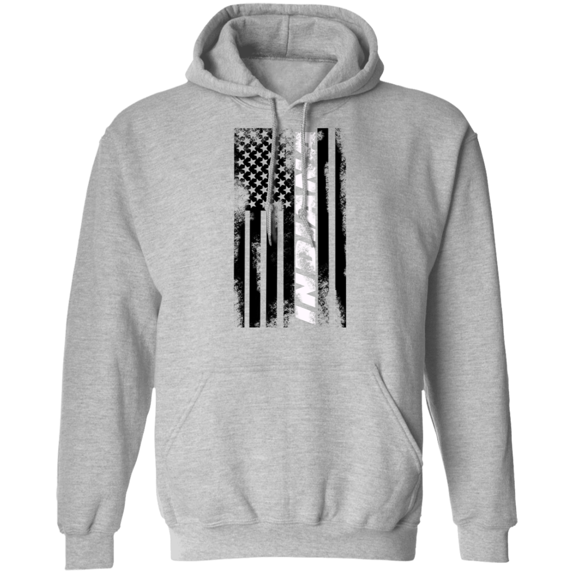 Indiana American Flag Pullover Hoodie