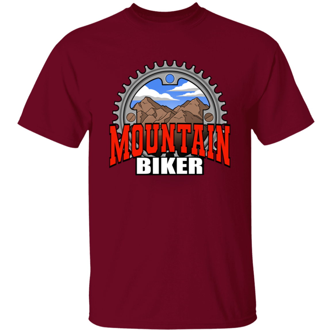 Mountain Biker Scenery T-Shirt