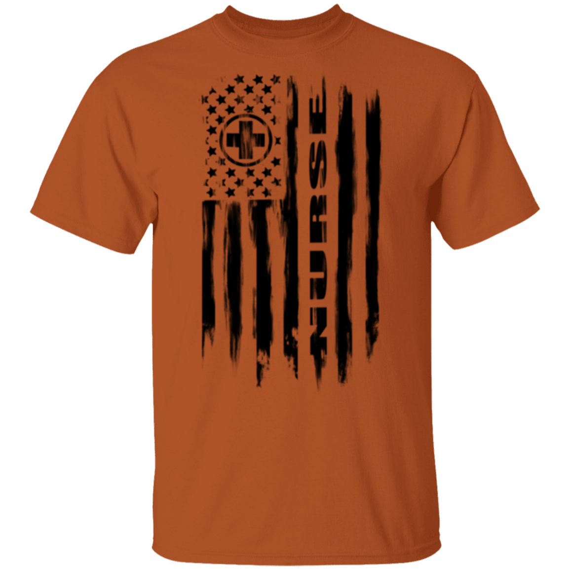 Nurse Hospital RN Nursing Medical American Flag T-Shirt