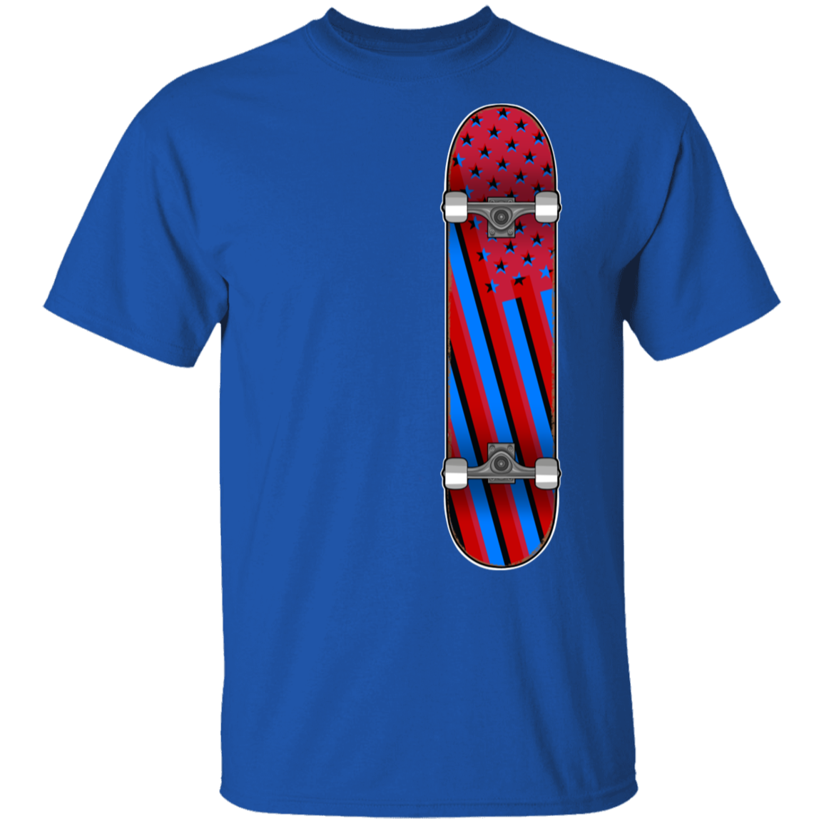 American Flag Skateboard Skateboarding T-Shirt