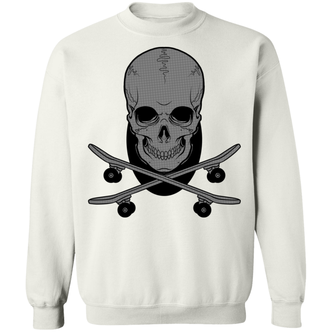 Skeleton Skateboarding Skateboard Shred Crewneck Sweatshirt