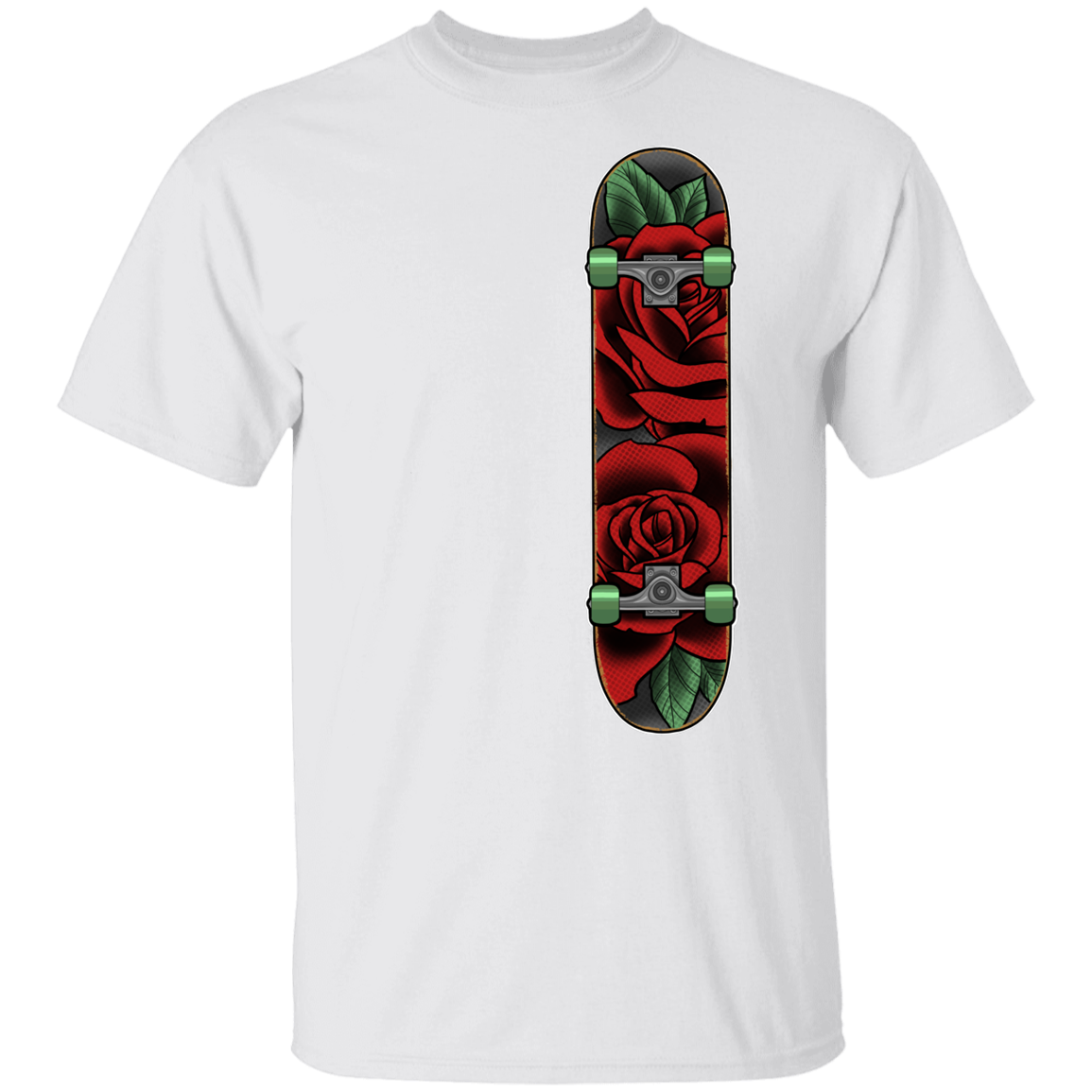Rose Classic Skateboard Skateboarder Youth T-Shirt