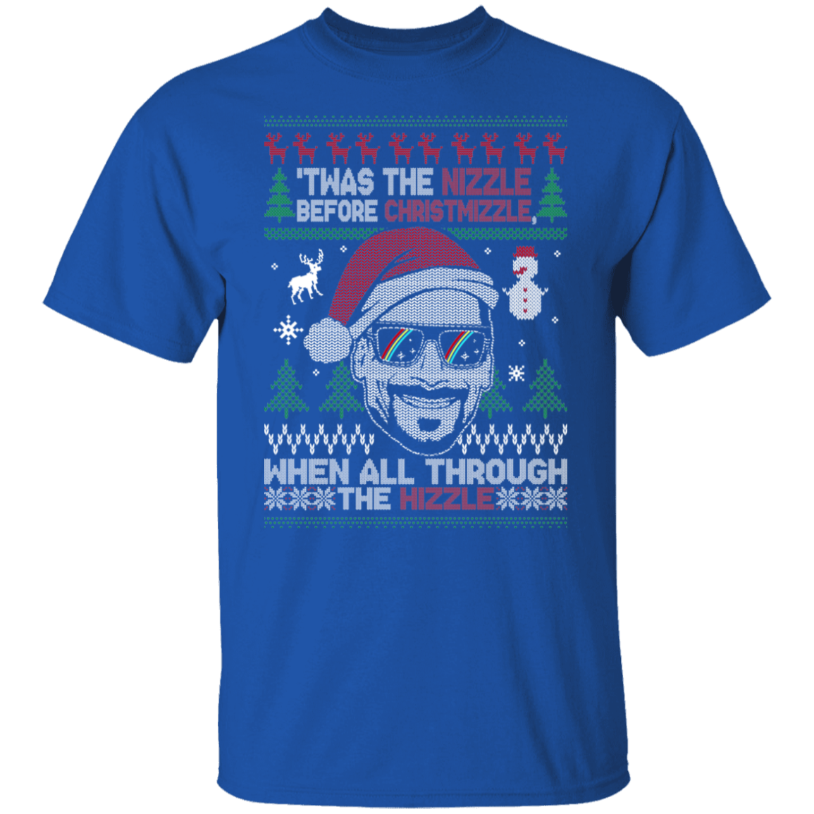 Nizzle Before Christmizzle Funny Ugly Christmas Party T-Shirt