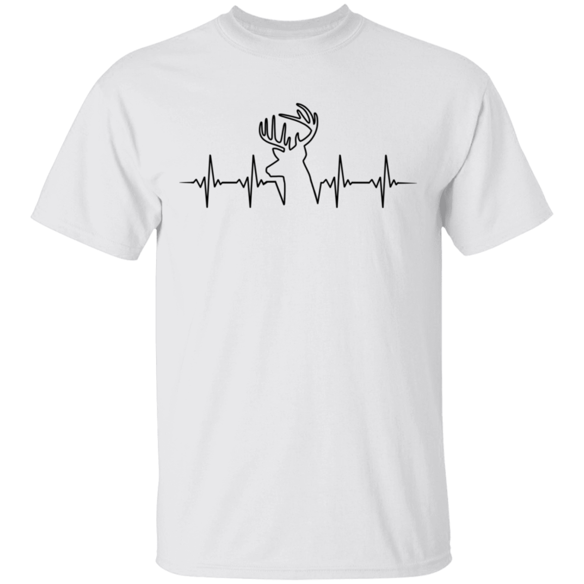 Hunter Hunting Heartbeat Deer T-Shirt