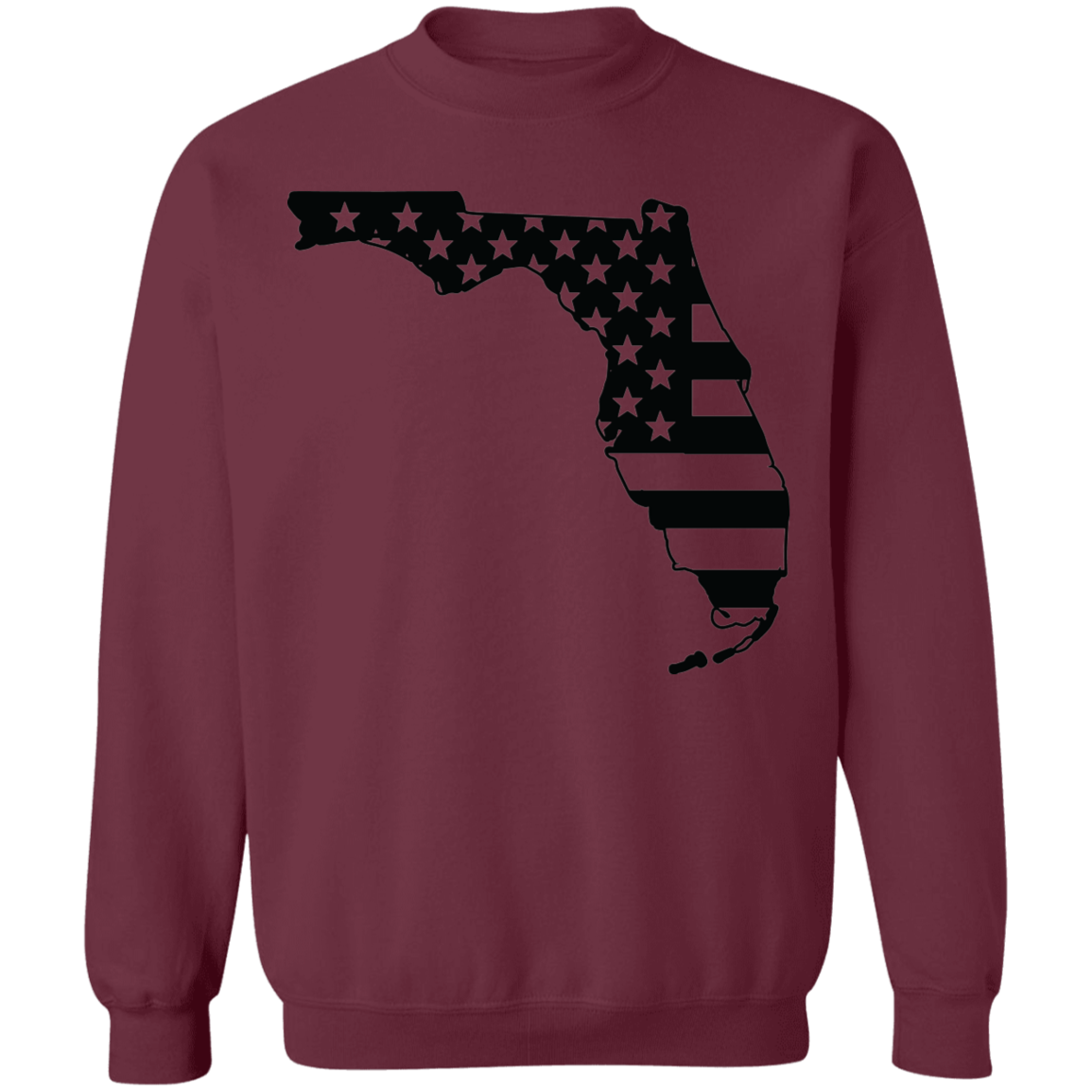 Florida State American Flag USA Crewneck Sweatshirt
