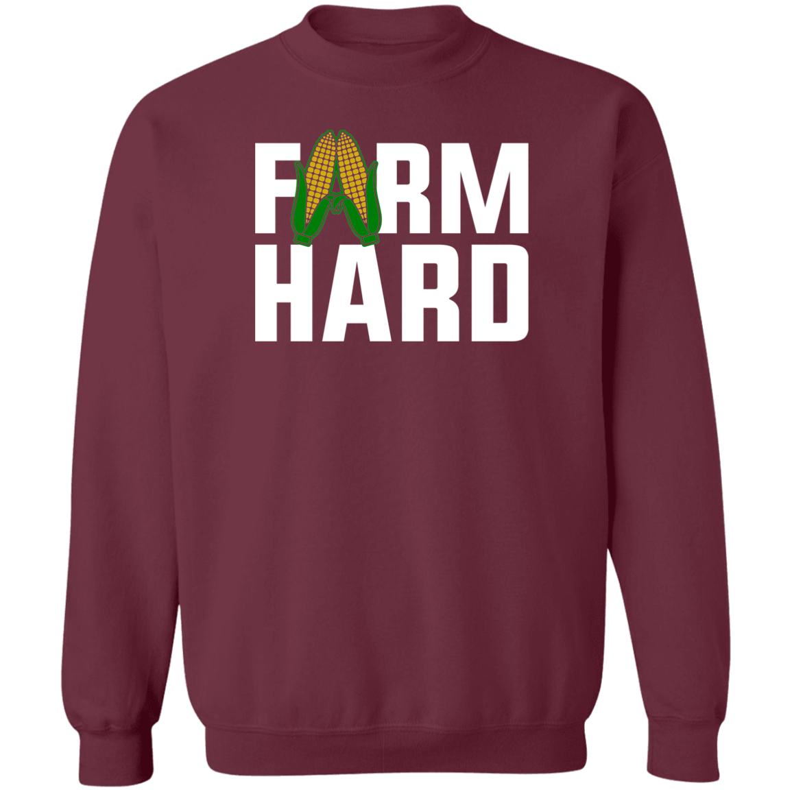 Farm Hard Funny Farming Shirt Crewneck Sweatshirt
