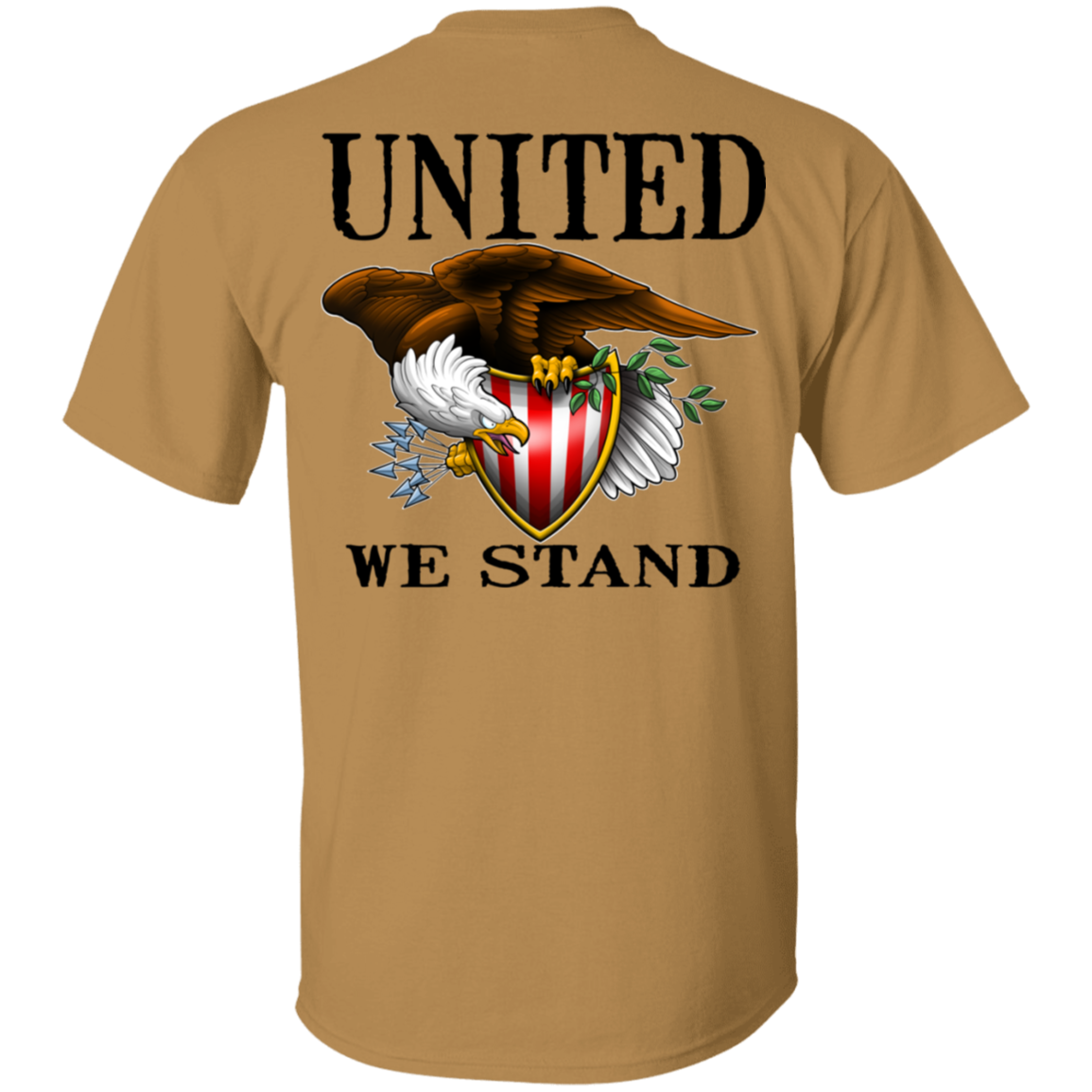 1776 American Bald Eagle United We Stand Double Sided T-Shirt