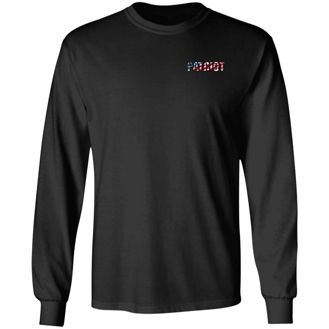 Patriot American Bald Eagle Double Sided Long Sleeve T-Shirt
