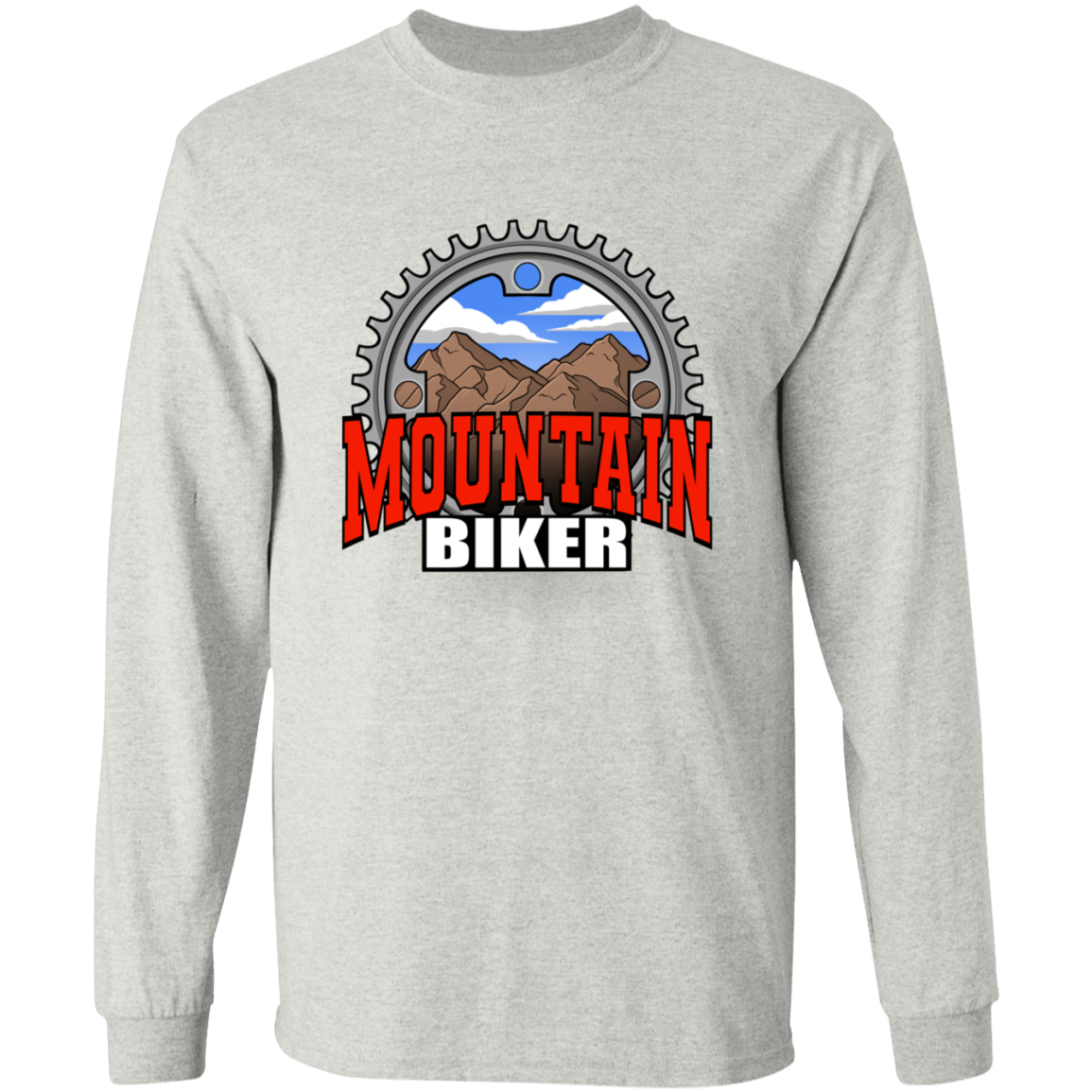 Mountain Biker Biking Long Sleeve T-Shirt