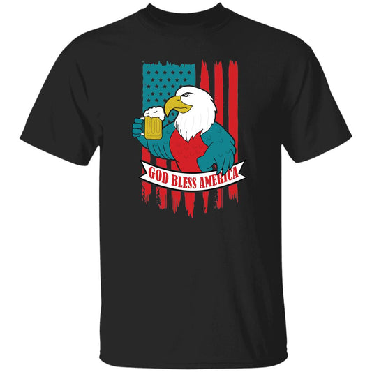 God Bless America Bald Eagle Freedom Patriot USA T-Shirt