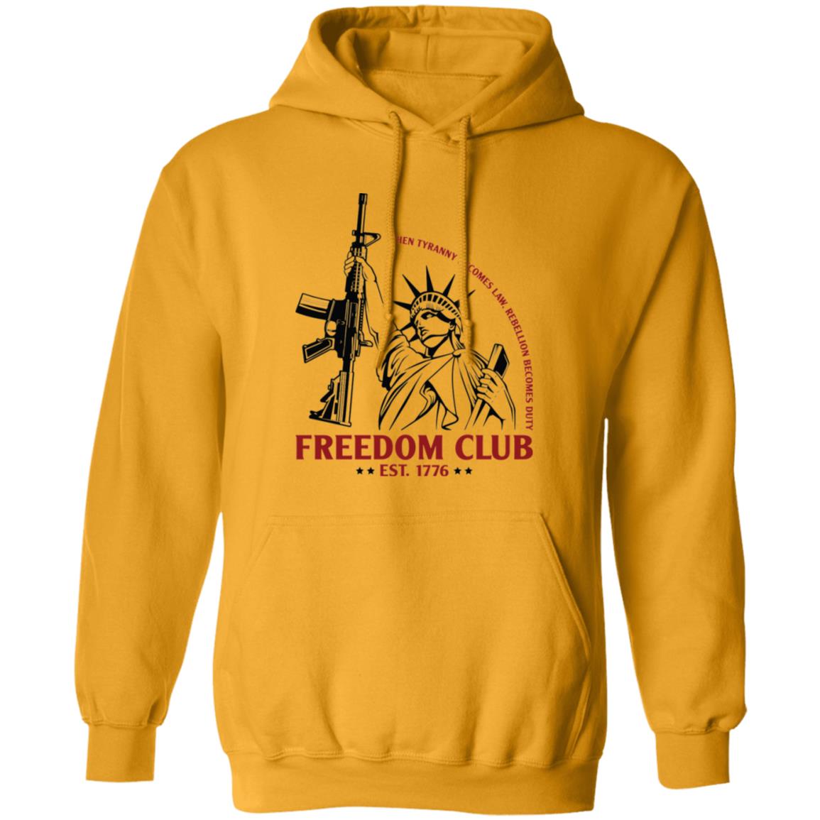 Freedom Club EST. 1776 Rebellion America Pullover Hoodie