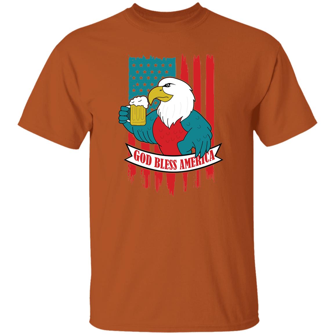 God Bless America Bald Eagle Freedom Patriot USA T-Shirt